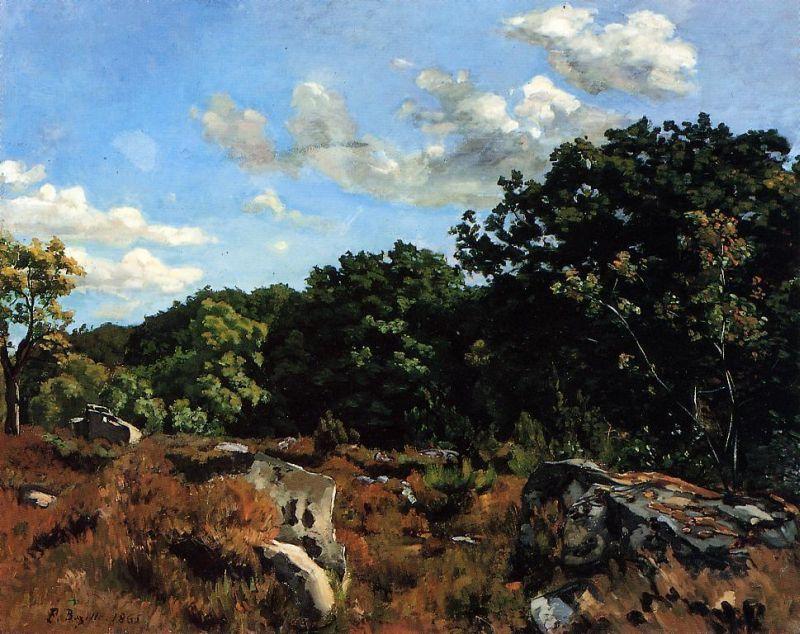 Frederic Bazille Landscape at Chailly